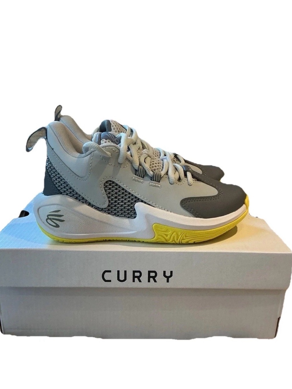 Under Armour PS CURRY 3Z25 SDE  Halo Gray / Lumin Yellow / Titan Gray  Kids